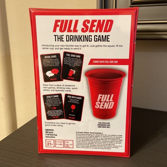 Drinking party game Full Send *New in box* - Picture 2 of 6